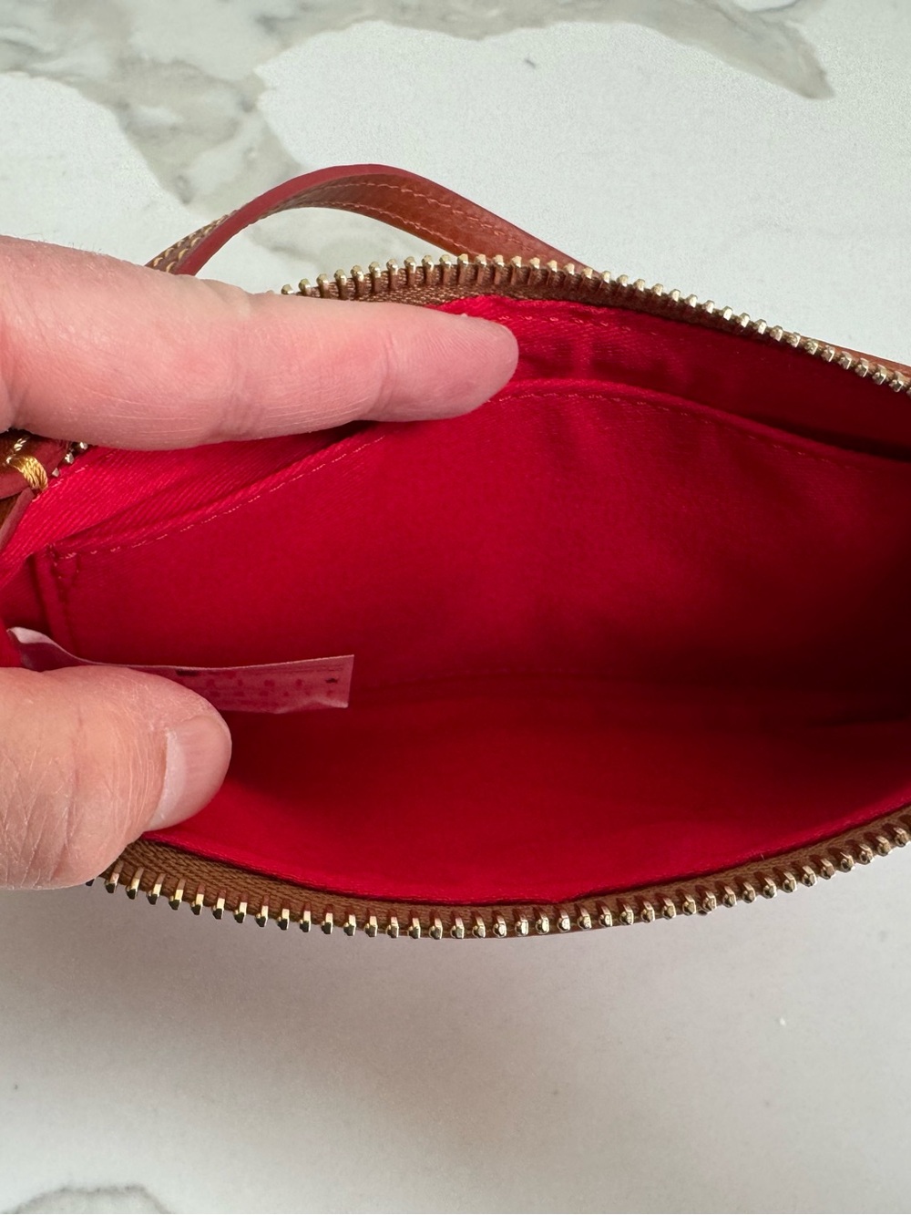 Dooney & Bourke Red Logo Wristlet - Signature 'B' Print for the Boston Red Sox! - Picture 5 of 6